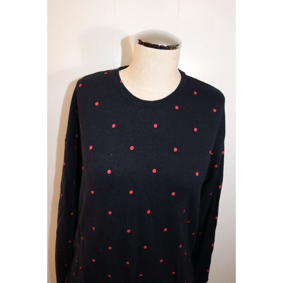 Sundry Sweater Blue with Red Polka dot/Heart Size 1 (43) - Picture 2 of 11